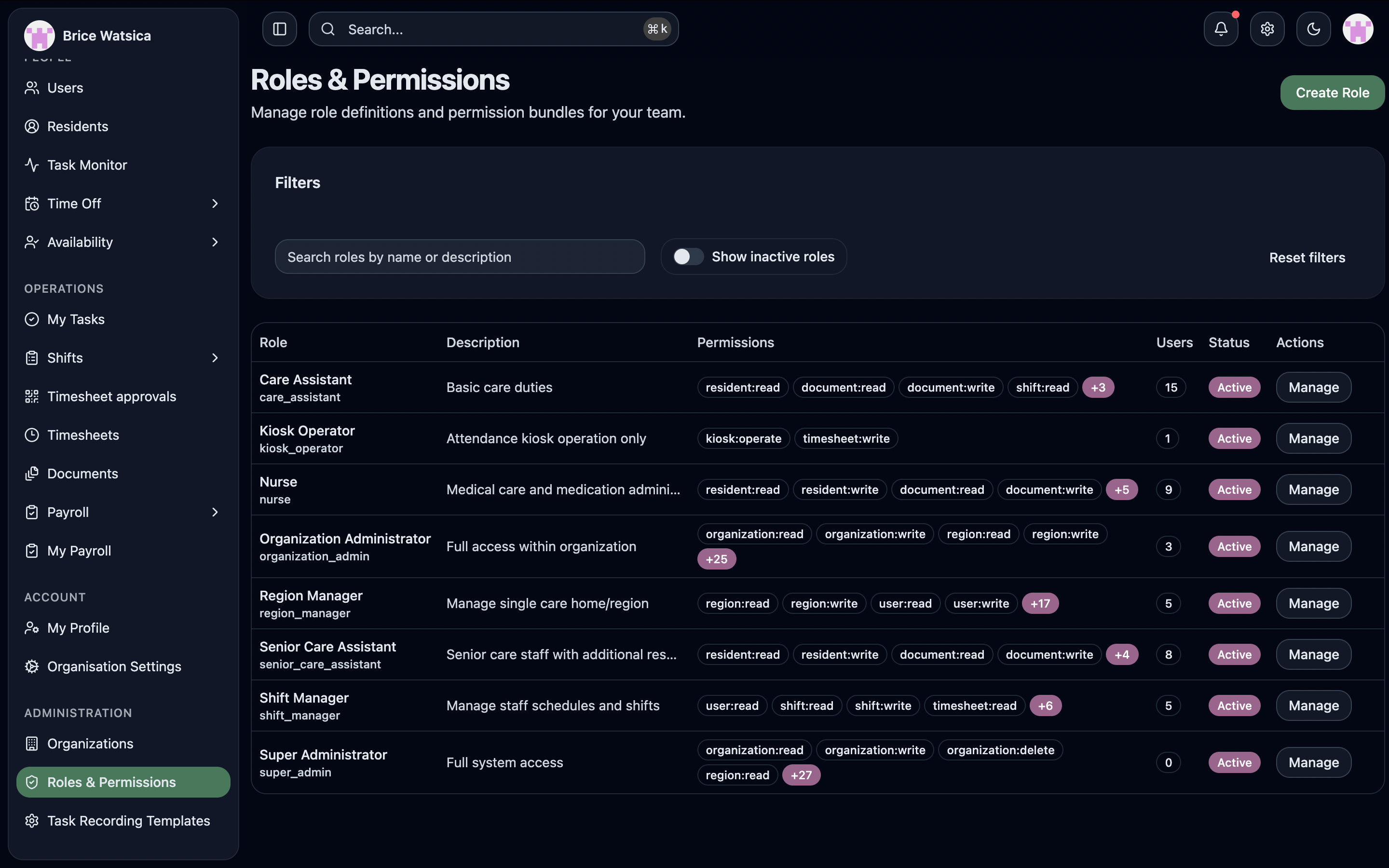 Role-Based Access & Permissions
